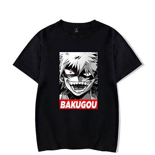 

Inspired by My Hero Academia Bakugou Katsuki Cosplay Costume T-shirt Microfiber Graphic Prints Printing T-shirt For Women's / Men's