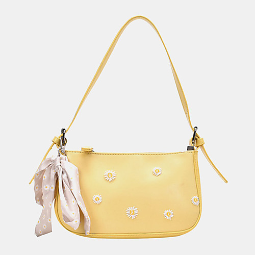 

women dotted daisy printed shoulder bag