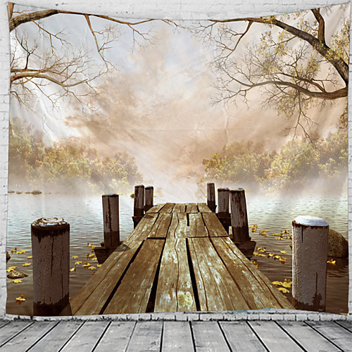 

Wall Tapestry Art Decor Blanket Curtain Hanging Home Bedroom Living Room Decoration Forest View
