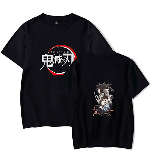 

Inspired by Demon Slayer Kamado Nezuko Kamado Tanjirou Cosplay Costume T-shirt Microfiber Graphic Prints Printing T-shirt For Women's / Men's