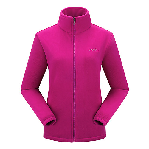 

Women's Hiking Fleece Jacket Jacket Top Outdoor Lightweight Windproof Breathable Quick Dry Autumn / Fall Winter Fleece Female rose red Female red Male red Fishing Climbing Camping / Hiking / Caving