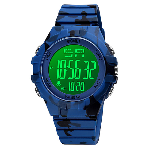 

SKMEI Men's Digital Watch Digital Digital Stylish Calendar / date / day Chronograph Alarm Clock / One Year / Silicone