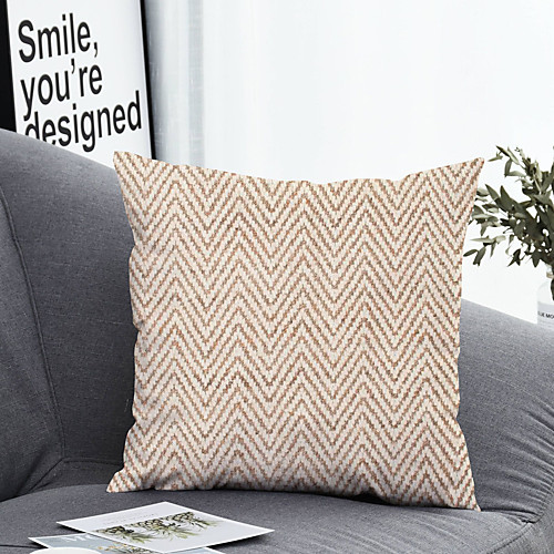 

1 pcs Polyester Pillow Cover & Insert Simple Classic Square Zipper Polyester Traditional Classic