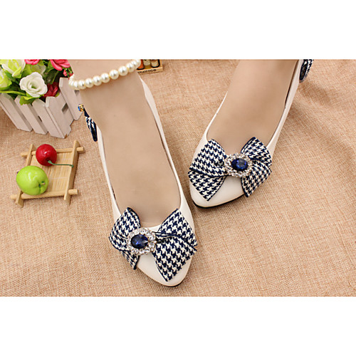 

Women's Wedding Shoes Flat Heel Round Toe Wedding Flats Wedding Walking Shoes PU A section bow [flat bottom] standard code A section bow [3 cm heel] standard size A section bow [5 cm heel] standard