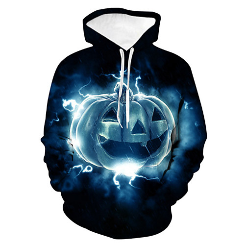 

Men's Pullover Hoodie Sweatshirt Graphic 3D Halloween Daily 3D Print 3D Print Hoodies Sweatshirts Black