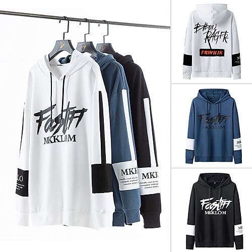 

Men's Hoodie Pullover Color Block Cowl Neck Color Block Sport Athleisure Hoodie Top Long Sleeve Breathable Moisture Wicking Sweat Out Comfortable Everyday Use Street Casual Daily