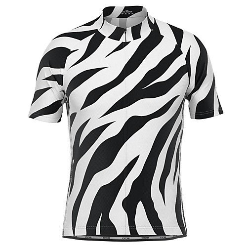 

21Grams Men's Short Sleeve Cycling Jersey White Bike Top Mountain Bike MTB Road Bike Cycling Breathable Sports Clothing Apparel / Stretchy / Athletic