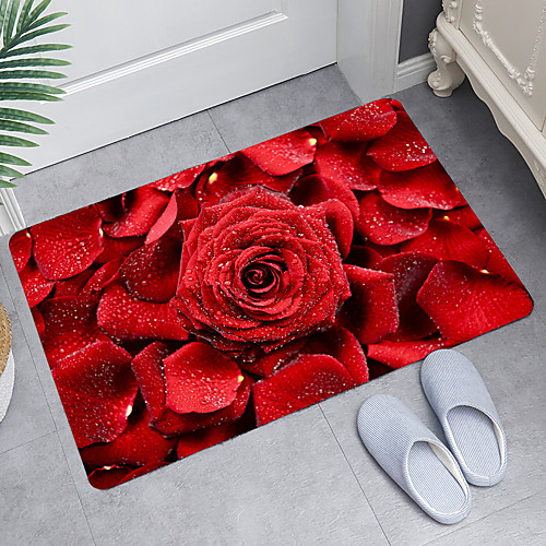 

Bathroom Bath Mats Novelty Absorbent Bathroom Rug Nonwoven New Design