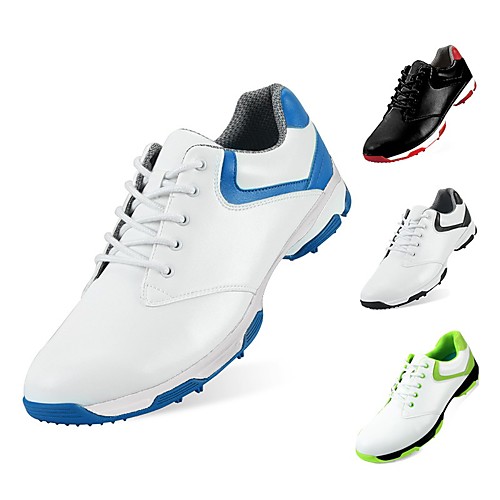 

PGM Men's Golf Shoes Shock Absorption Breathable Cushioning Wearproof Low-Top Golf Spring Summer Fall Red black Black Blue / White Green