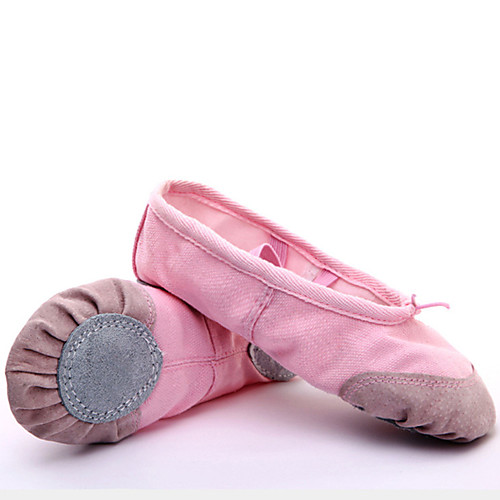 

Girls' Ballet Shoes Flat Flat Heel Black Red Pink Elastic Band Children's