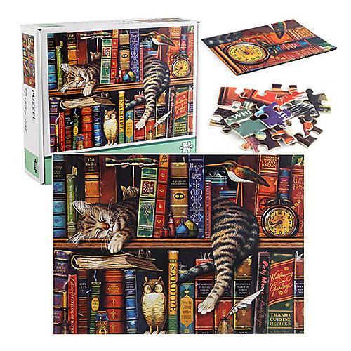 

10000 pcs Cat Jigsaw Puzzle Decompression Toys Paper Cat Kid's Adults' Toy Gift