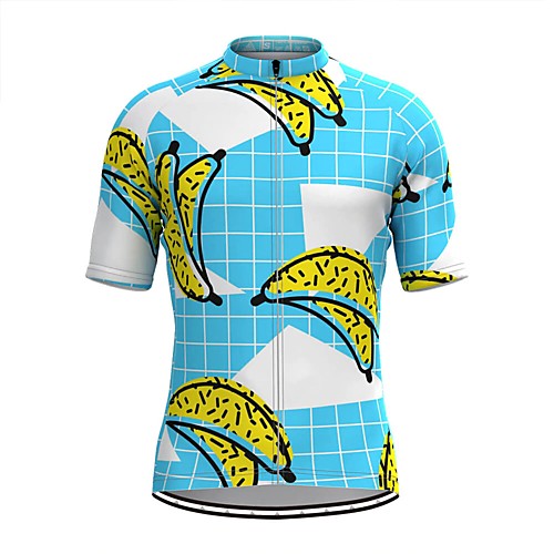 

Men's Short Sleeve Cycling Jersey Blue Fruit Bike Top Mountain Bike MTB Road Bike Cycling Breathable Sports Clothing Apparel / Stretchy / Athletic
