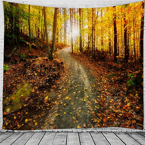 

Wall Tapestry Art Decor Blanket Curtain Hanging Home Bedroom Living Room Decoration Forest View