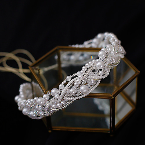 

Bridal Sweet Imitation Pearl / Rhinestone Headpiece with Rhinestone / Faux Pearl 1 pc Wedding / Birthday Headpiece