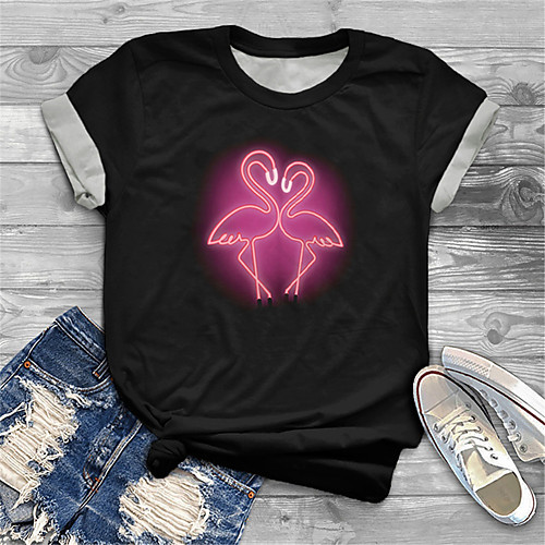 

Women's Plus Size Print Graphic Animal T shirt Large Size Round Neck Short Sleeve Tops Big Size