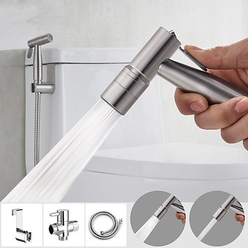 

Single hole Bidet Brushed Steel Self-Cleaning Contemporary