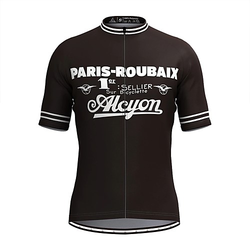 

Men's Short Sleeve Cycling Jersey Black Bike Top Mountain Bike MTB Road Bike Cycling Breathable Sports Clothing Apparel / Stretchy / Athletic