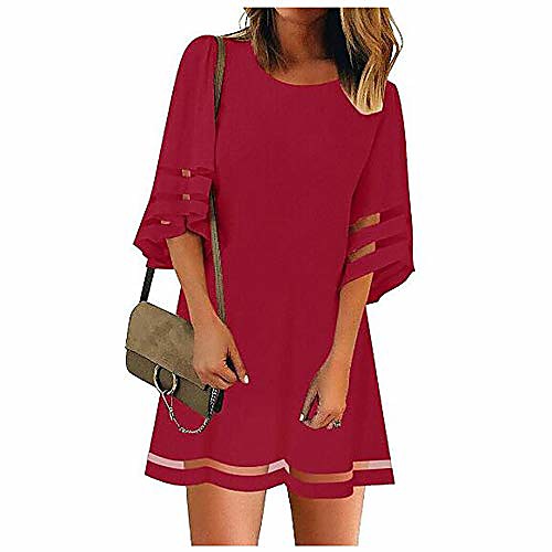 

Summer New Women's Loose Flared Sleeve A-Line Skirt Dress