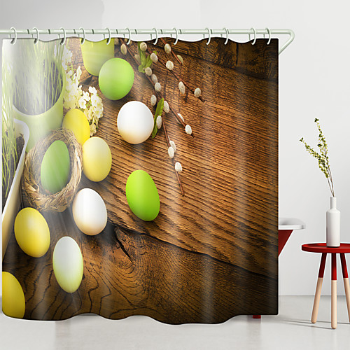 

Shower Curtains & Hooks Modern Polyester New Design