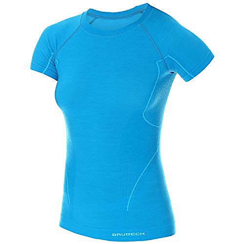 

Womens Short-Sleeved Functional Breathable Sport Outdoor Fitness T-Shirt Medium Blue