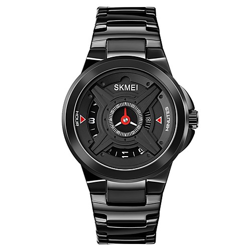 

SKMEI Men's Steel Band Watches Analog Quartz Modern Style Large Dial / One Year / Stainless Steel / Japanese