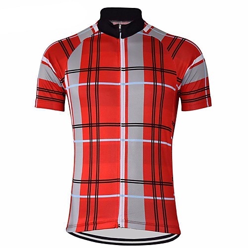 

21Grams Men's Short Sleeve Cycling Jersey Yellow Red Bike Top Mountain Bike MTB Road Bike Cycling Breathable Sports Clothing Apparel / Stretchy / Athletic