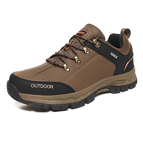 

Men's Loafers & Slip-Ons Daily Outdoor Walking Shoes PU Non-slipping Light Brown Black Gray Fall Spring