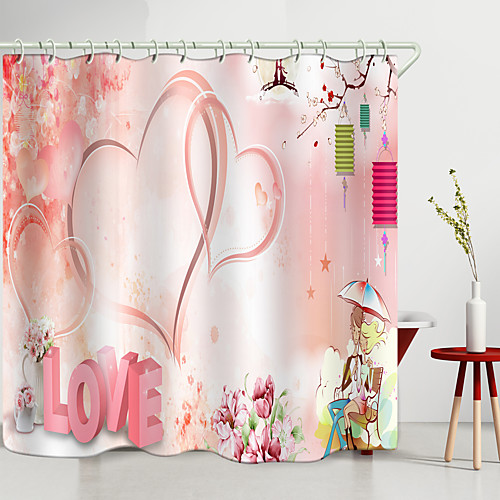

Shower Curtains & Hooks Modern Polyester New Design