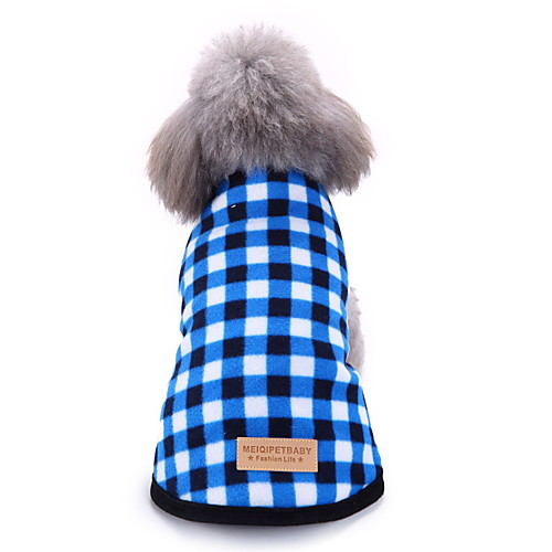 

Dog Cat Jumpsuit Pajamas Plaid Fashion Casual / Sporty Casual / Daily Dog Clothes Puppy Clothes Dog Outfits Breathable Red Blue Pink Costume for Girl and Boy Dog Cotton XS S M L XL XXL