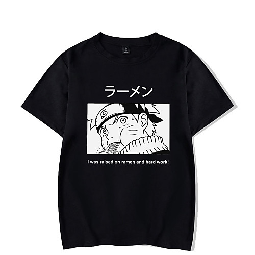 

Inspired by Naruto Uzumaki Naruto Cosplay Costume T-shirt Polyester / Cotton Blend Graphic Prints Printing Harajuku Graphic T-shirt For Women's / Men's