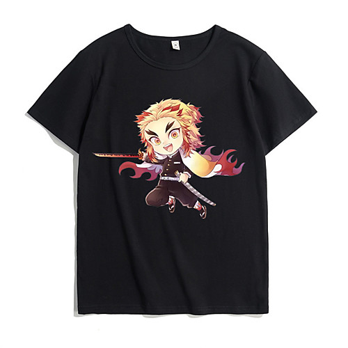 

Inspired by Demon Slayer Cosplay Cosplay Costume T-shirt Microfiber Graphic Prints Printing T-shirt For Women's / Men's