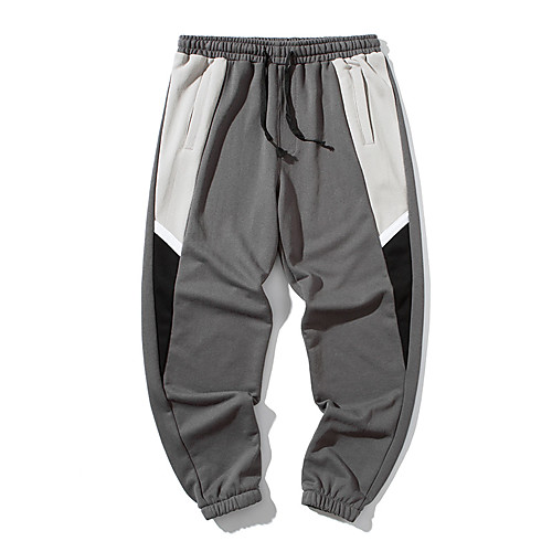 

Men's Sweatpants Jogger Pants Color Block Drawstring Collarless Color Block Sport Athleisure Pants / Trousers Bottoms Sleeveless Breathable Moisture Wicking Sweat Out Comfortable Everyday Use Street