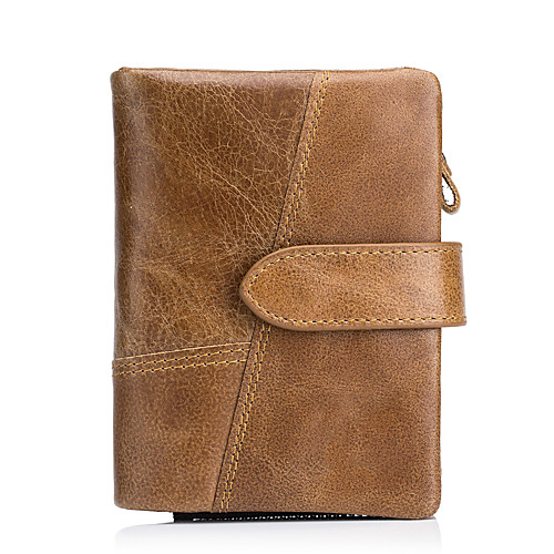 

Unisex Bags Cowhide Wallet Plain Daily Outdoor 2021 Wine Black Khaki