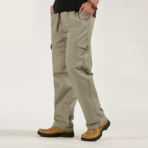 

Men's Hiking Pants Trousers Solid Color Winter Outdoor Regular Fit Windproof Breathable Quick Dry Warm Cotton Pants / Trousers Bottoms Black Army Green Grey Khaki Hunting Fishing Climbing XL XXL XXXL