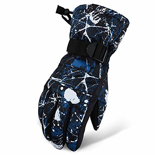 

Ski Gloves for Men Women Waterproof Touchscreen Windproof Skiing & Snowboarding Gloves