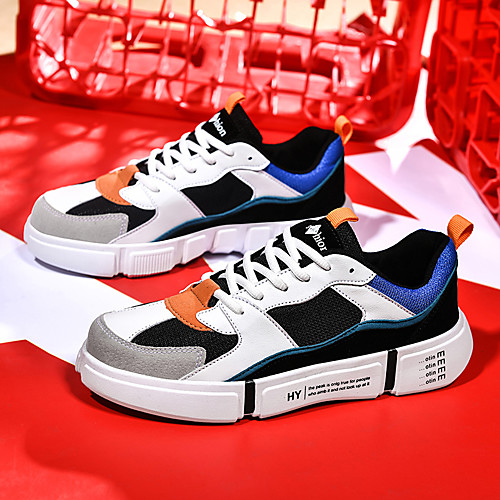 

Men's Trainers Athletic Shoes Sporty Casual Athletic Running Shoes Basketball Shoes Tissage Volant Breathable Non-slipping Wear Proof Pink / White White / Blue Black Fall