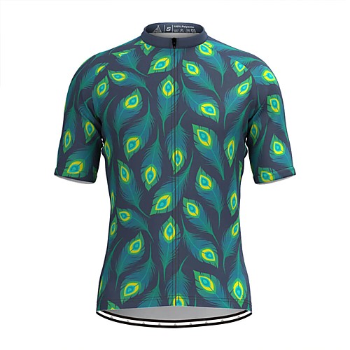 

Men's Short Sleeve Cycling Jersey Blue Bike Top Mountain Bike MTB Road Bike Cycling Breathable Sports Clothing Apparel / Stretchy / Athletic