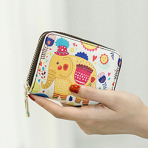 

women pu leather rfid anti-theft organ design multi-card slot mini cute purse