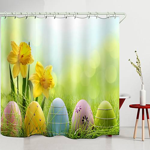 

Shower Curtains & Hooks Modern Polyester New Design