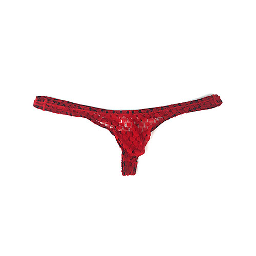 

Men's 1 Piece Basic G-string Underwear - Normal Low Waist Blue Red S M L