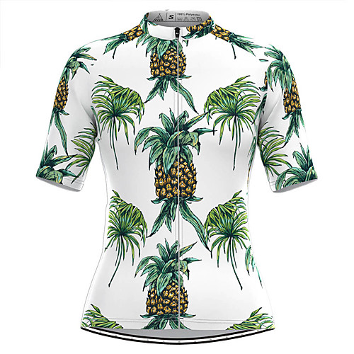

Women's Short Sleeve Cycling Jersey White Fruit Bike Top Mountain Bike MTB Road Bike Cycling Breathable Quick Dry Sports Clothing Apparel / Stretchy / Athleisure