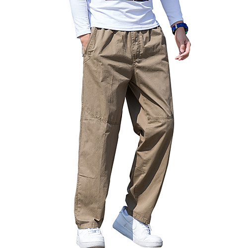 

Men's Hiking Pants Trousers Hiking Cargo Pants Solid Color Winter Outdoor Regular Fit Anti-Slip Windproof Quick Dry Shockproof Cotton Pants / Trousers Light Yellow Black Army Green Khaki Hunting