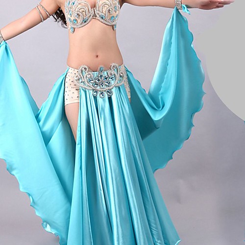 

Belly Dance Skirts Crystals / Rhinestones Women's Performance Sleeveless Dropped Rayon