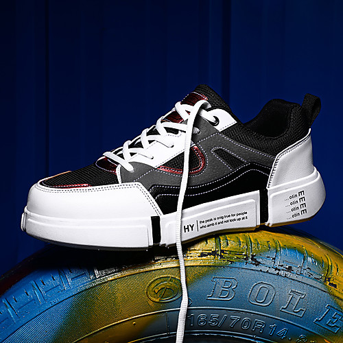 

Men's Trainers Athletic Shoes Sporty Casual Athletic Running Shoes Basketball Shoes Tissage Volant Breathable Non-slipping Wear Proof Black / Red White Black / Green Fall