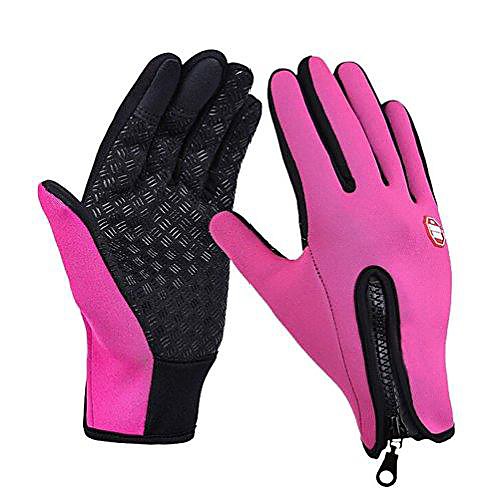 

Outdoor Sports Gloves Warm Anti-skid Touch Screen Mitten Driving Riding Gloves,Rose S