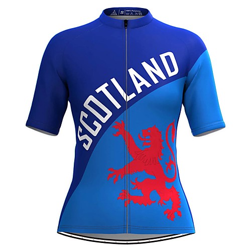

Women's Short Sleeve Cycling Jersey Blue Bike Top Mountain Bike MTB Road Bike Cycling Breathable Quick Dry Sports Clothing Apparel / Stretchy / Athleisure