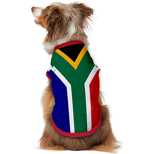 

Dog Shirt / T-Shirt Vest Print Flag National Flag Fashion Cool Casual / Daily Outdoor Dog Clothes Puppy Clothes Dog Outfits Breathable Blue Costume for Girl and Boy Dog Polyster S M L XL