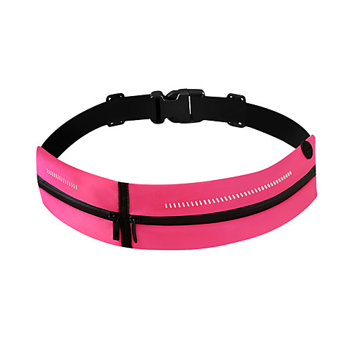 

Unisex Bags Polyester Fanny Pack Zipper Solid Color Outdoor 2021 Black Blushing Pink Green Gray