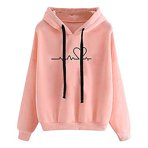 

women's autumn winter hoodie sweatshirt pullover tops long sleeved comfortable