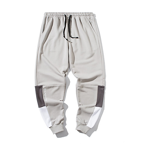 

Men's Sweatpants Jogger Pants Color Block Drawstring Collarless Color Block Sport Athleisure Pants / Trousers Bottoms Sleeveless Breathable Moisture Wicking Sweat Out Comfortable Everyday Use Street